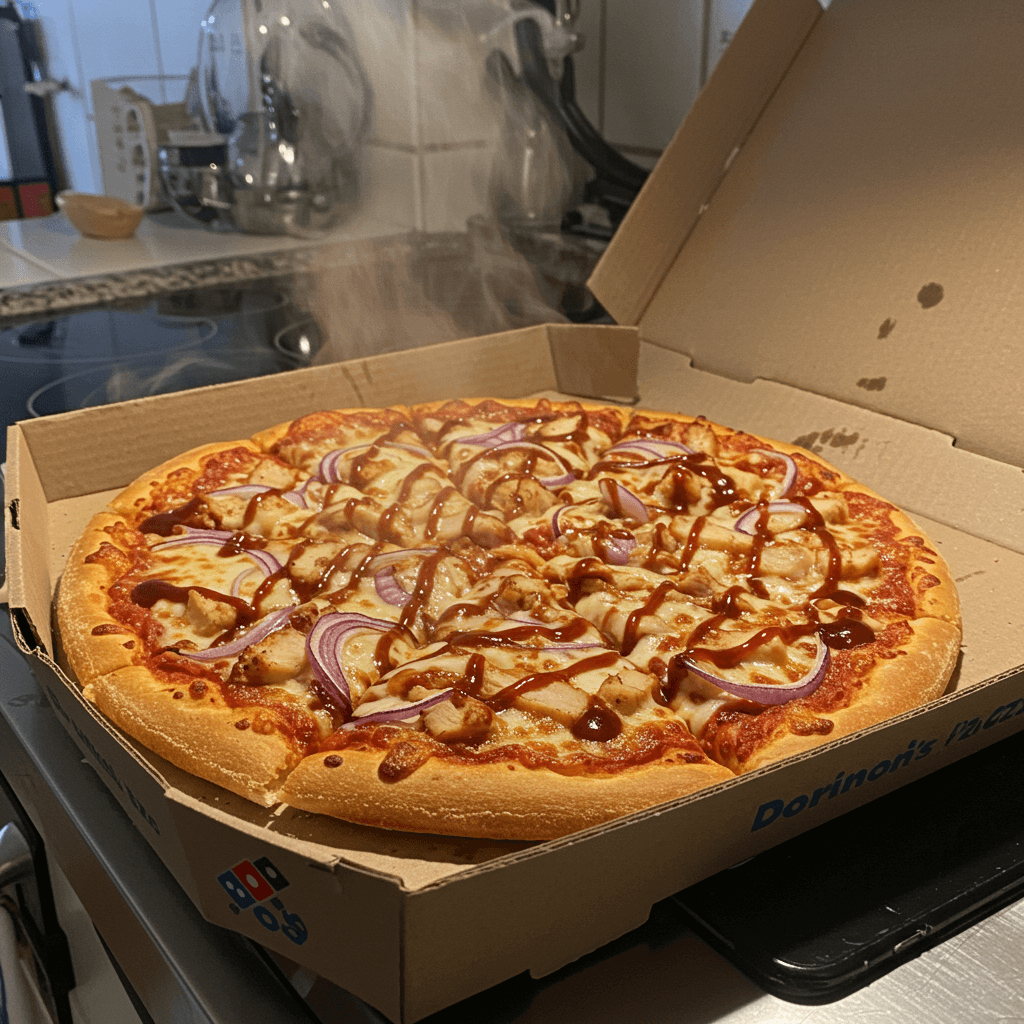 bbq chicken domino's pizza