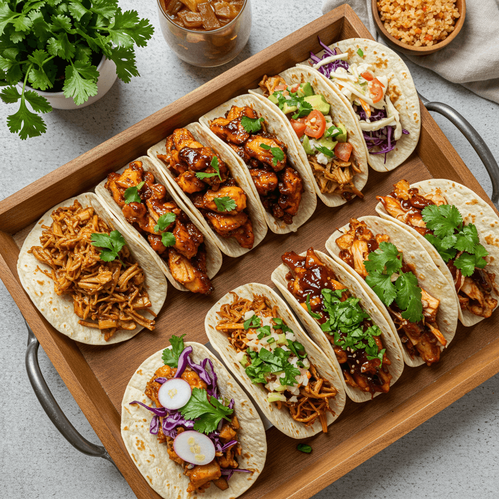 smoky chicken tacos
