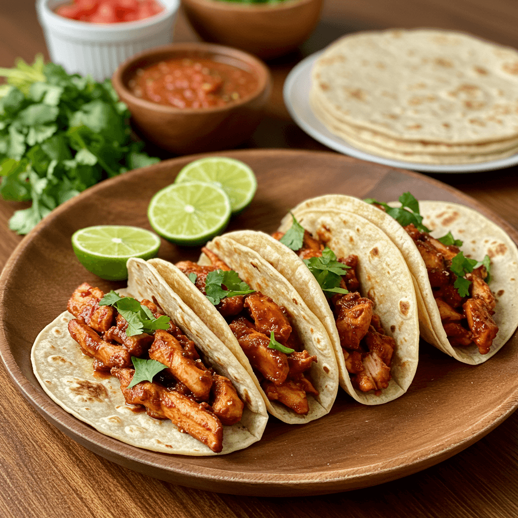 smoky chicken tacos