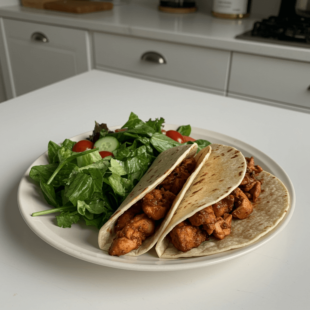 smoky chicken tacos
