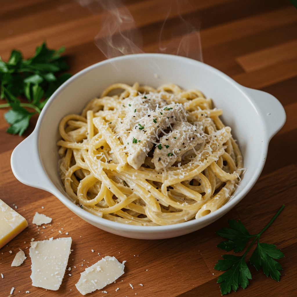 Garlic Parmesan Chicken Pasta