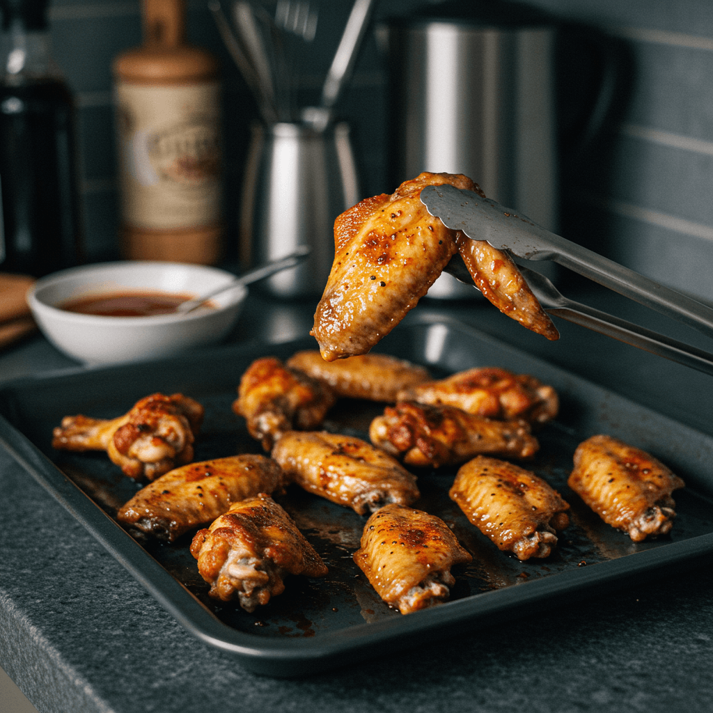 crispy baked barbecue chicken wings