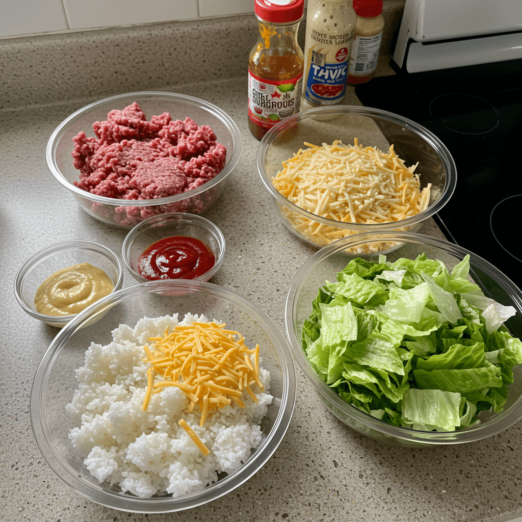 burger bowl recipe