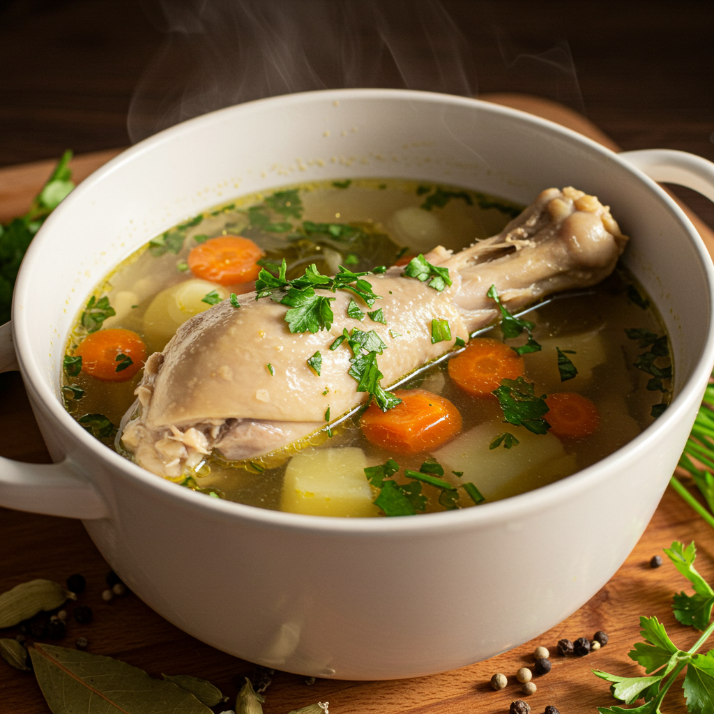 Hearty Chicken Leg Soup Recipe – Comfort Food at Its Best 5 chicken leg soup